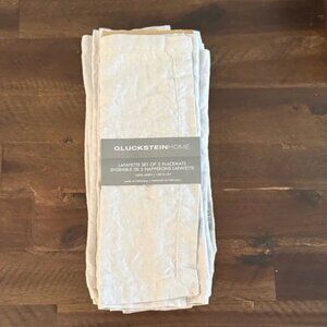 Glukstein Home NWT grey linen placemats - set of 8